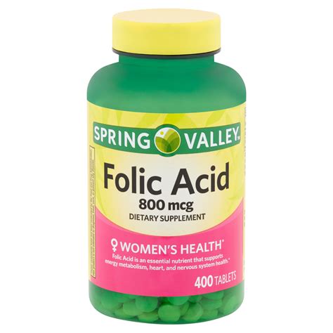 Additionally, <b>folic</b> <b>acid</b> can play a significant role in supporting energy metabolism*. . Folic acid at walmart